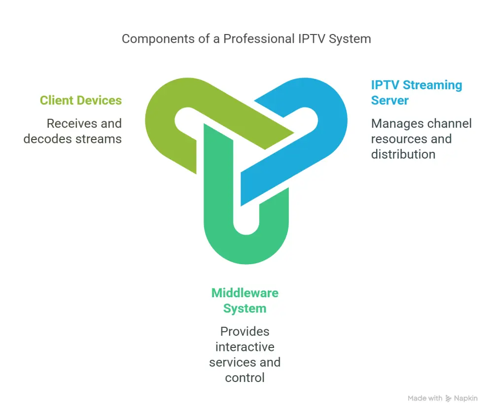 the structure of the IPTV system