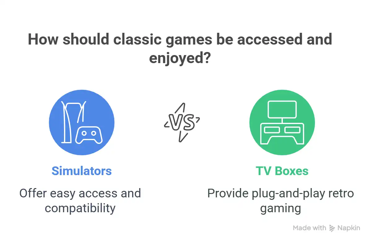 How should classic games be accessed